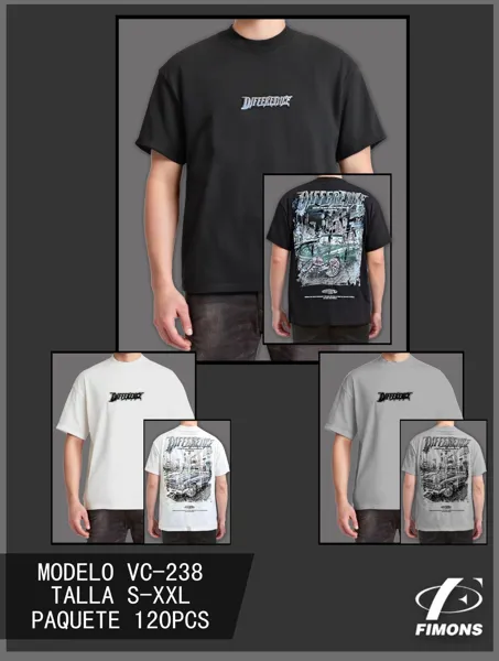 Playera estampada de hombre