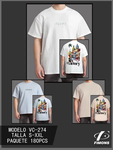 Playera estampada de hombre