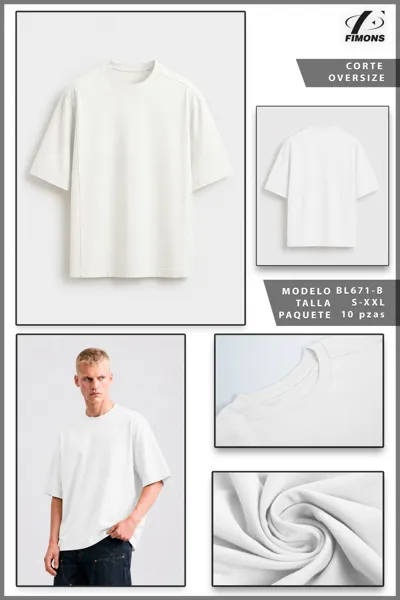 Playera oversize de hombre