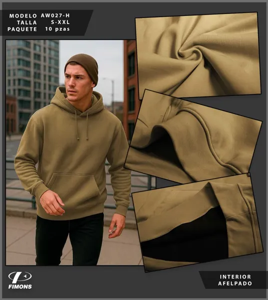 Sudadera con capucha de hombre