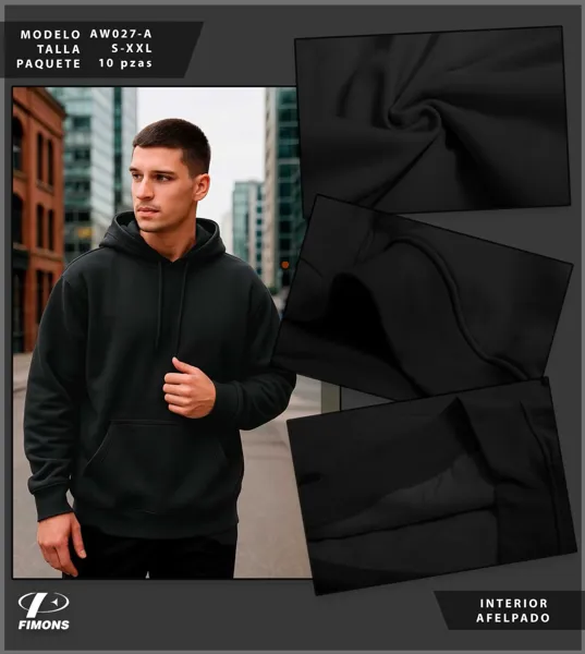 Sudadera con capucha de hombre