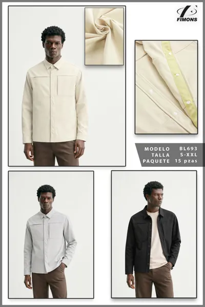 Camisa de manga larga de hombre