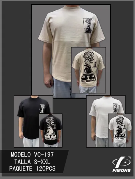 Playera estampada de hombre