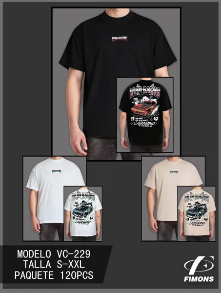 Playera estampada de hombre