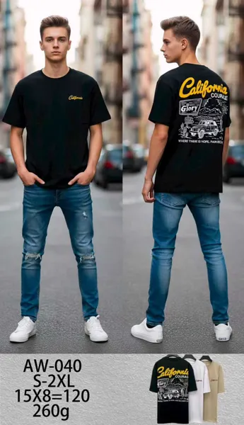 Playera estampada de hombre