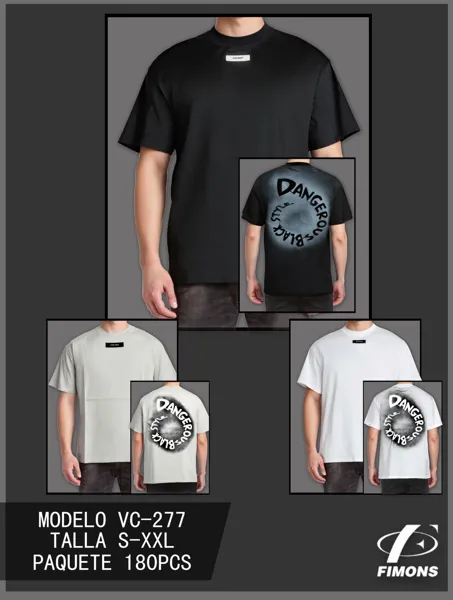 Playera estampada de hombre