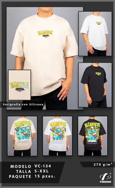 Playera estampada de hombre