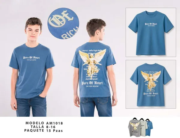 Playera estampada para niño