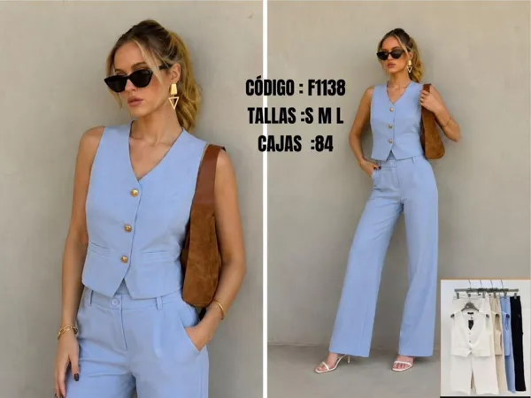 Conjunto de chaleco y pantalón