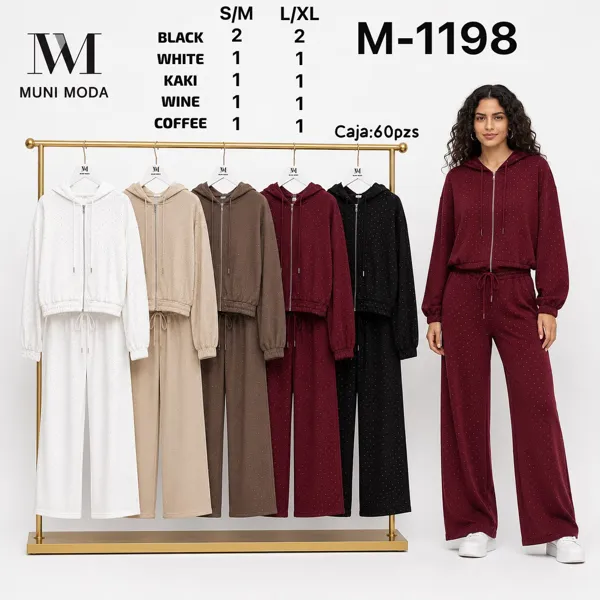 Conjunto de Sudadera con Capucha y Pantalón
