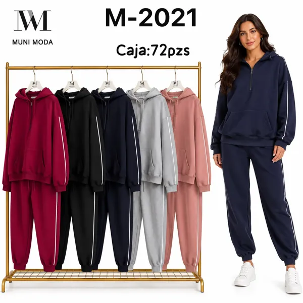 Conjunto de sudadera con capucha y pantalón jogger