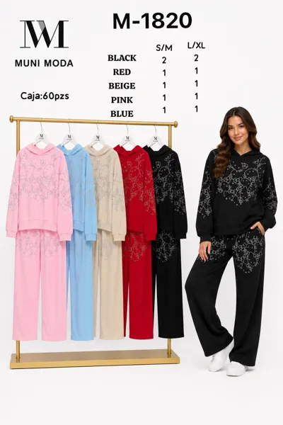 Conjunto de Sudadera con Capucha y Pantalón