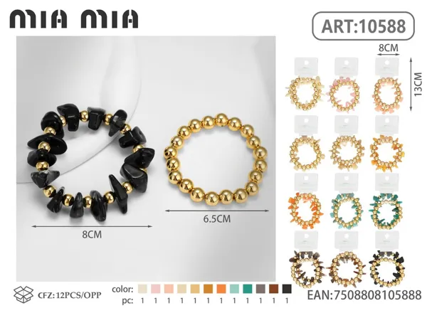 Pulsera irregular de CCB (2 pzas)