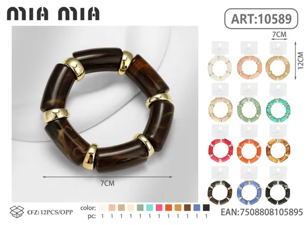Brazalete de cuentas de barril