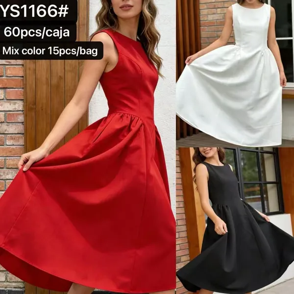 Vestido sin mangas