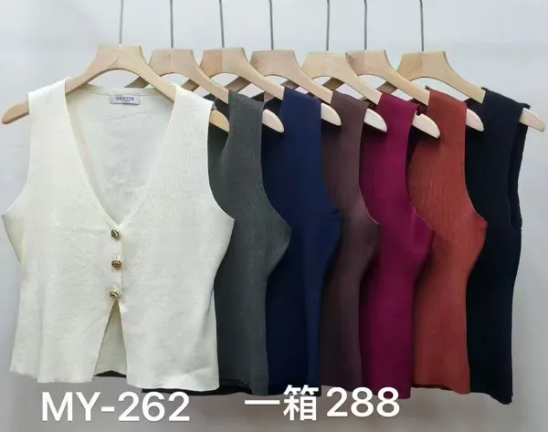 Blusa sin mangas con botones