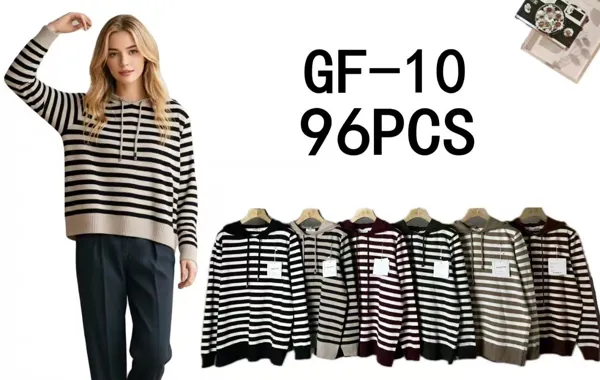 Sudadera con capucha a rayas