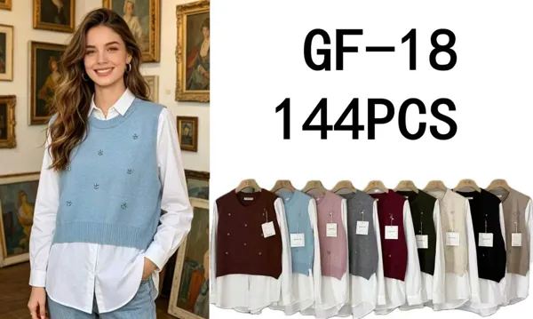 Chaleco de punto con detalles