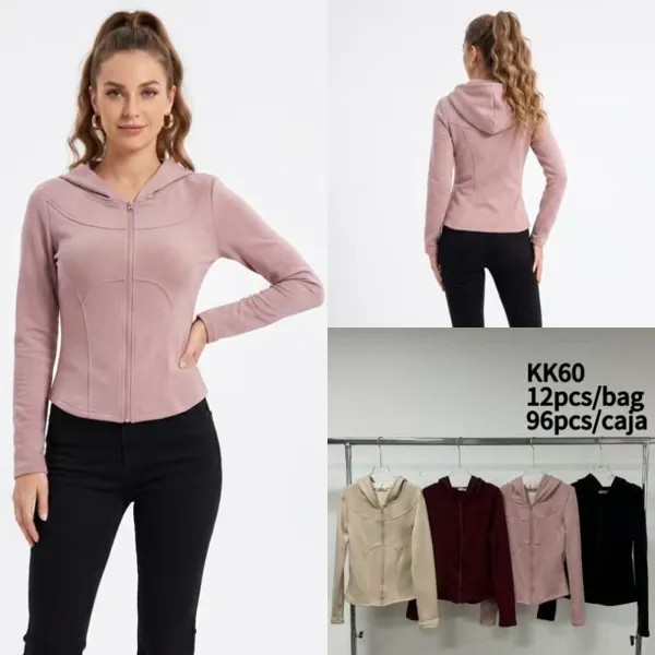 Sudadera con capucha y cremallera