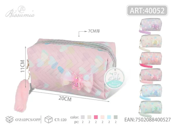 Bolso de maquillaje con forma de corazón 20*11*7cm