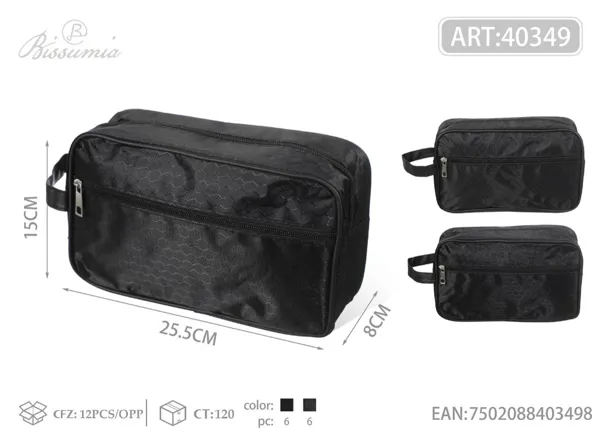 Bolso de maquillaje para hombre en oxford 25.5*15*8