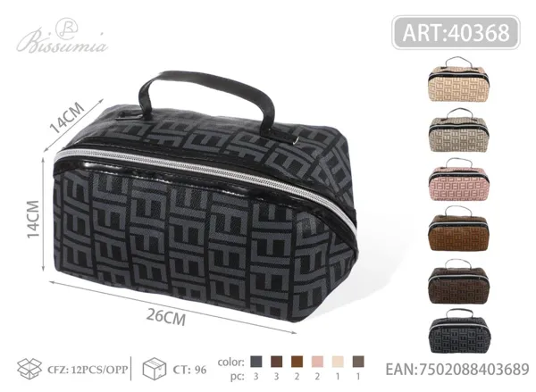 Bolso de maquillaje con forma de almohada y letras 26*14*14cm
