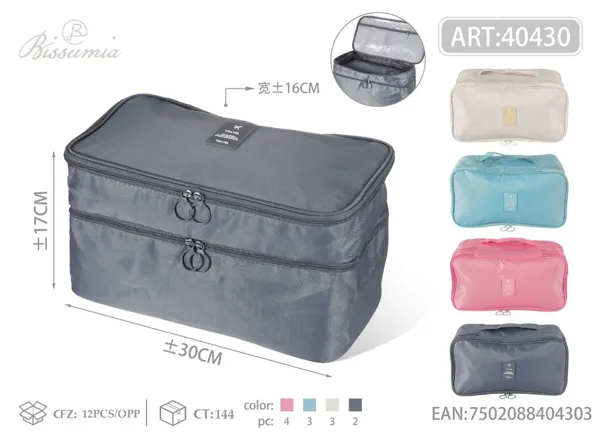 Bolsa para ropa interior de rayas 30*16*17cm