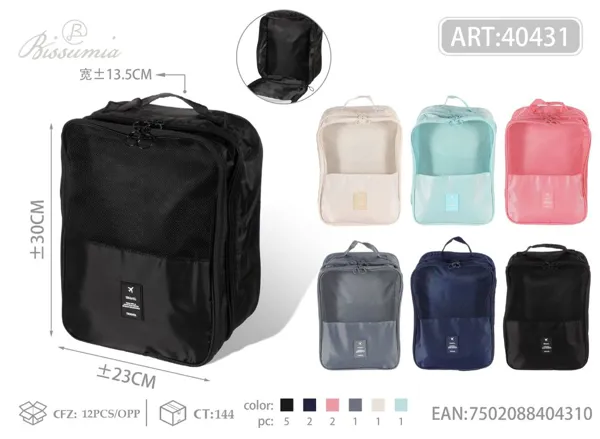 Bolsa para zapatos de rayas 30*23*13.5cm