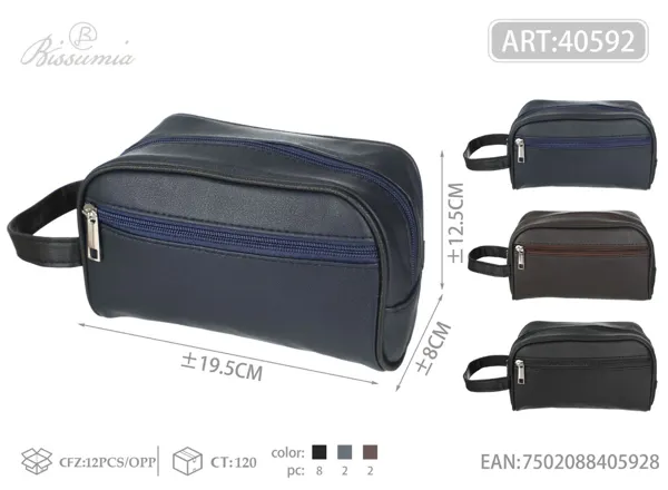 Bolsa de aseo para hombre PU 19.5*12.5*8cm 1#