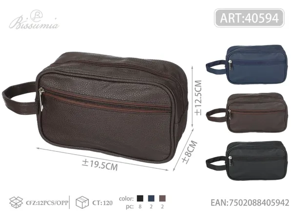 Bolsa de aseo para hombre PU 19.5*12.5*8cm 3#
