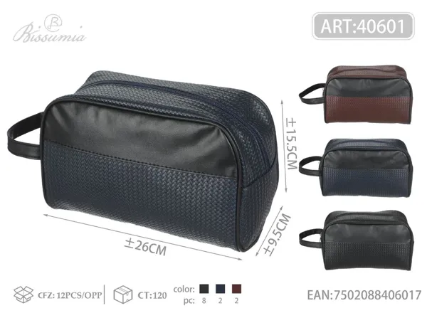 Bolsa de aseo para hombre PU 26*15.5*9.5cm 2#
