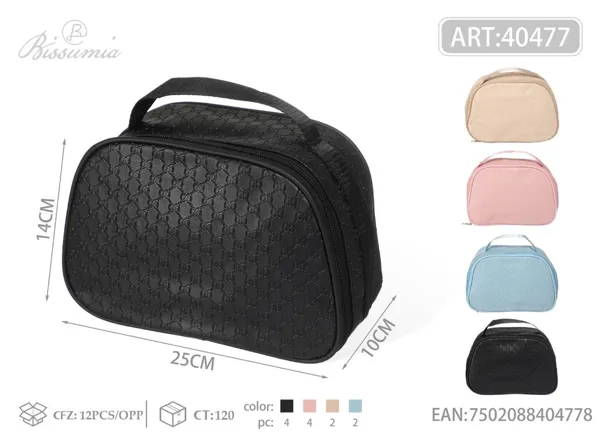 Bolsa de aseo semicircular para mujer 25*14*10