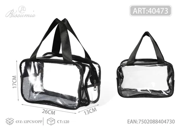 Bolso de aseo con separación de húmedo y seco para mujer 13*17*26