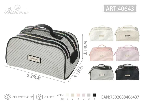 Bolsa de aseo con letras 26*14*15cm
