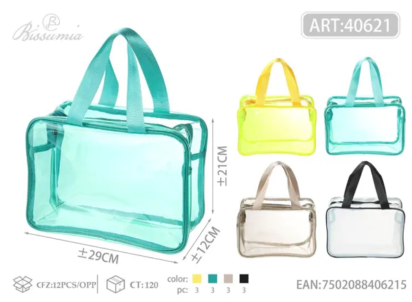 Bolso de aseo transparente 29*12*21cm