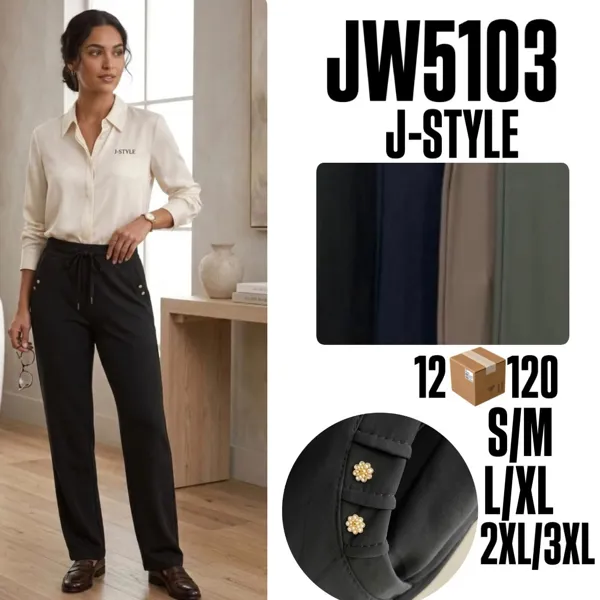 Pantalón de vestir con detalles de botones