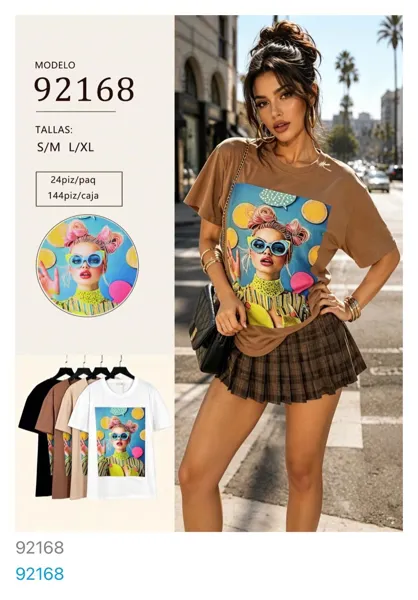 Playera con estampado gráfico