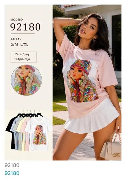 Playera con estampado gráfico