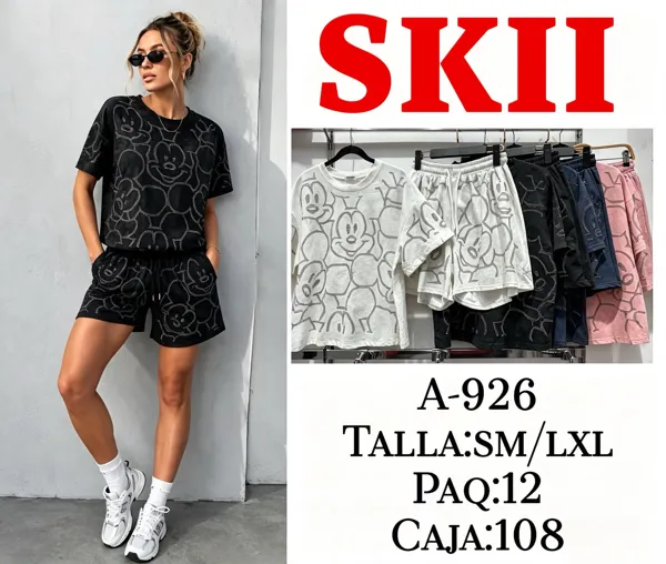 Conjunto estampado de Mickey Mouse