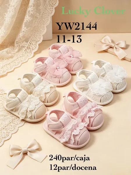 Sandalias con encaje para bebé