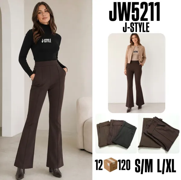 Pantalones de corte recto