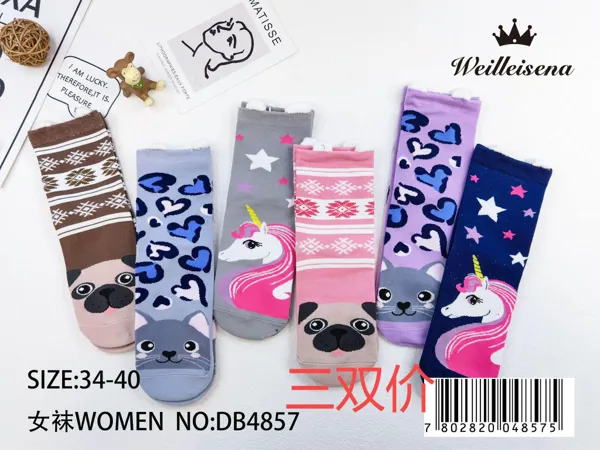 Calcetines cortos para dama, paquete de 3 pares