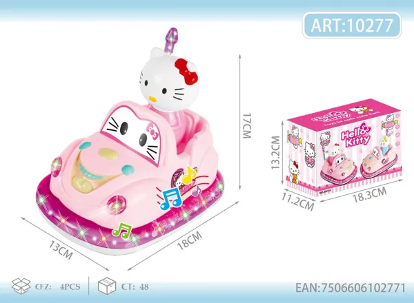 Carro chocón eléctrico de Hello Kitty