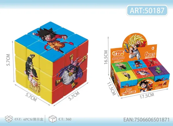 Cubo de Rubik con estampado de caricatura (5.7 cm)