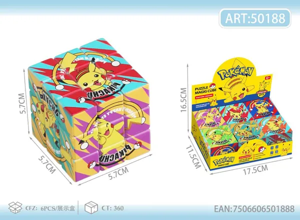 Cubo de Rubik con estampado de caricatura (5.7 cm)