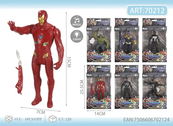 Figura de acción de Avengers (6.5 pulgadas) modelo 1
