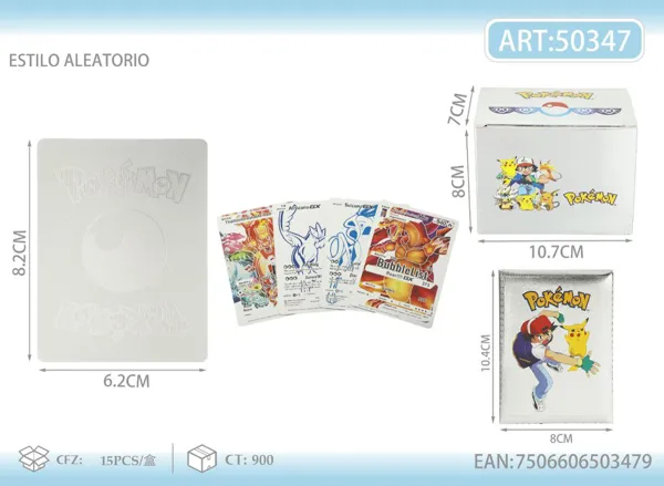 Nuevas cartas doradas de Pokémon — edición plateada