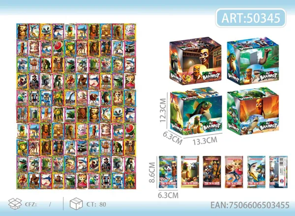 Figuras elásticas Fungurums en caja