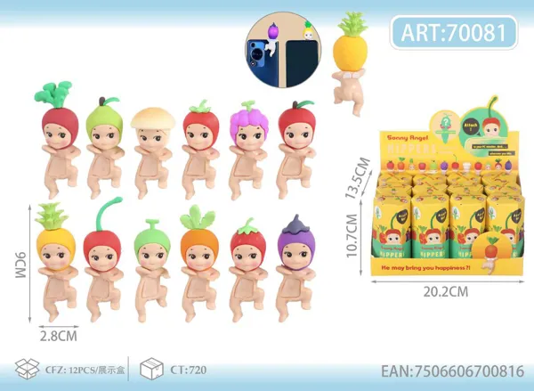Sonny Angel serie frutas (modelo con pie levantado)