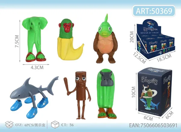Figuras elásticas Fungurums modelo B (50 g)